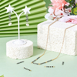 Прозрачные стеклянные бусины с соединителем&nbsp;PALLOY-TA00135