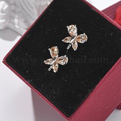 Латунные серьги обруча&nbsp;EJEW-R016-10P-01