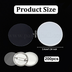 Прозрачная защитная пленка для значков из ПВХ для защиты изделий&nbsp;FIND-WH0366-121A