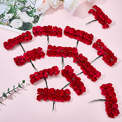 144шт бумажный искусственный цветок розы&nbsp;DIY-SP0005-95B