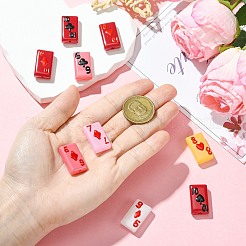 9 шт. двухцветные окрашенные стеклянные бусины&nbsp;LAMP-CJ0002-79