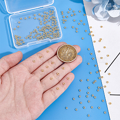 200 шт. латунные распорные бусины для покрытия стойки&nbsp;FIND-UN0015-49