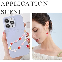 100шт 2 цвета непрозрачные акриловые бусины&nbsp;OACR-YW0004-28