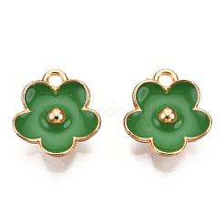 Подвески из эмалевого сплава с покрытием из легкого золота&nbsp;ENAM-R136-16F