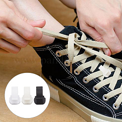 150 шт. 3-х цветные нейлоновые съемные пустые пряжки для шнурков&nbsp;FIND-NB0004-21