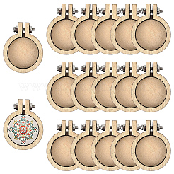 20 шт. деревянные пяльцы для вышивания&nbsp;DIY-CP0012-36