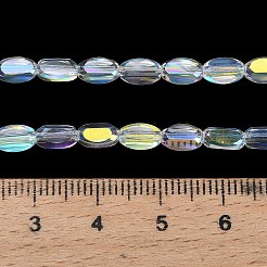 Гальванизируйте прозрачные стеклянные бусины&nbsp;EGLA-H112-01AB-01