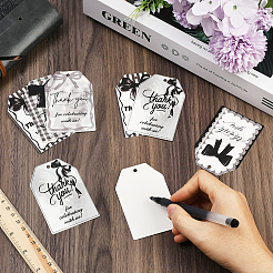 Бумажный прямоугольник с бантом&nbsp;DIY-WH20055-033C