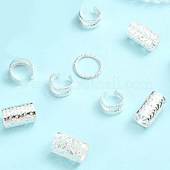 200 шт. 5 стиля железные манжеты для волос&nbsp;AJEW-SC0003-88