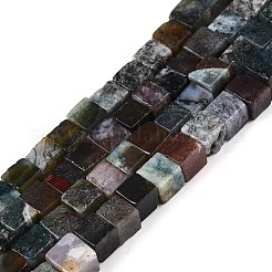 Природного индийского агата бисер нитей&nbsp;G-T139-6x6-13A