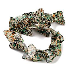 Нити из синтетических бирюзовых бусин&nbsp;TURQ-P002-04A-01