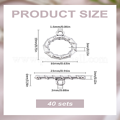 40 комплект застежек-тоглов из сплава в тибетском стиле&nbsp;FIND-LP0001-35