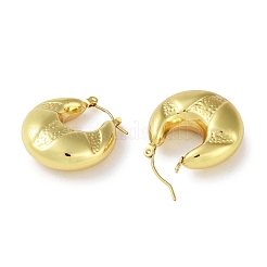 Ионное покрытие (ip) серьги-кольца из нержавеющей стали 304 для женщин&nbsp;STAS-I304-07G