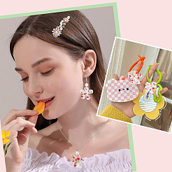 32шт 8 стиля прозрачные акриловые подвески&nbsp;TACR-PH0001-49