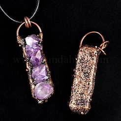 Подвески из натурального аметиста &nbsp;PW-WG2CC2F-01