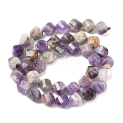 Нити из натуральных шевронных аметистовых бусин&nbsp;G-C267-B01