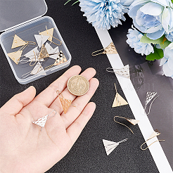 20 шт. 2 цвета латунные крючки для серег&nbsp;KK-AR0002-97