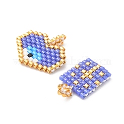 2 шт. стеклянный бисер ручной работы с узором для ткацкого станка Miyuki&nbsp;PALLOY-MZ00607-05