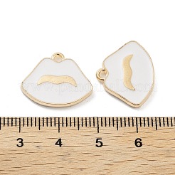 Подвески из эмалевого сплава с покрытием из легкого золота&nbsp;ENAM-M219-04KCG