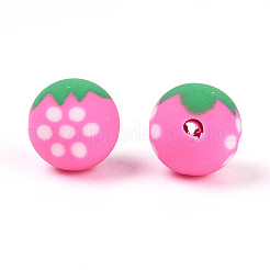 Бусины из полимерной глины ручной работы на фруктовой тематике&nbsp;CLAY-T022-04D