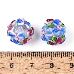 Бусы лэмпворк ручной работы&nbsp;LAMP-N021-015A-14