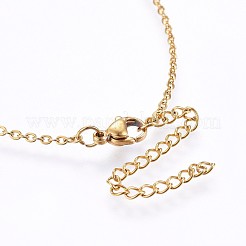 Ожерелье с кулоном из кубического циркония&nbsp;NJEW-H486-21G