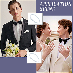 20 шт. эластичная лента для галстука с помпоном&nbsp;AJEW-SP0003-53B