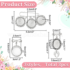 7шт латунные броши&nbsp;JEWB-WR00004