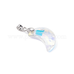 Цвет AB покрытием стеклянные подвески&nbsp;PALLOY-JF04595-02