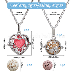 2 сумка 2 стиля наборы для самостоятельного изготовления латунных ожерелий&nbsp;NJEW-FH0001-25B