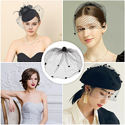 Свадебная фата из полиэфирной сетки&nbsp;AJEW-WH0470-10B