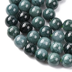 Нити бусин из натурального голубого нефрита&nbsp;G-H341-8mm-02