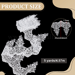 5 ярд полиэстера в этническом стиле с пластиковой лентой&nbsp;SRIB-PH0001-76