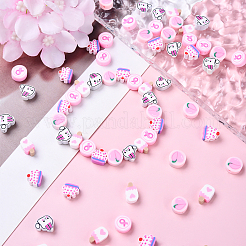 35шт 5 стиля ручной работы бусины из полимерной глины&nbsp;CLAY-YW0002-11