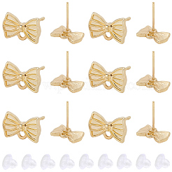 Серьги-гвоздики из сплава с бантом&nbsp;FIND-BBC0004-63A