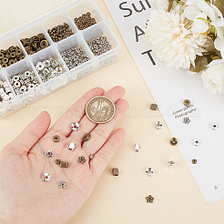 500шт 10 стиля тибетский стиль сплава бусин-разделителей наборы&nbsp;TIBEB-GO0001-01