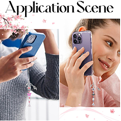 8 шт. ремешки для мобильных телефонов из акрила&nbsp;HJEW-SC00146