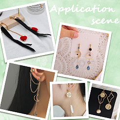 100 шт. фурнитура для сережек-гвоздиков из нержавеющей стали 304&nbsp;STAS-SP0001-55G