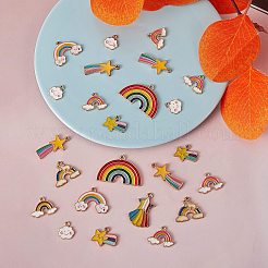 Подвески из сплава эмали 26шт 13 стиля&nbsp;ENAM-SZ0002-70