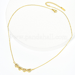 Латунные прозрачные кубические цирконии с четырьмя сердечками и магнитным кулоном в виде клевера для женщин&nbsp;SC7012