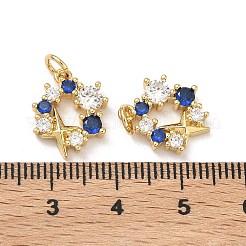 Латунные микро проложить кубического циркония подвески&nbsp;KK-C252-11G