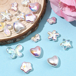 16 шт. 8 стиля пластиковых бусин с УФ-покрытием&nbsp;KY-FS0001-47