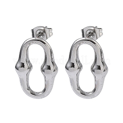 6 пара сережек-гвоздиков из нержавеющей стали 304&nbsp;EJEW-C180-01P