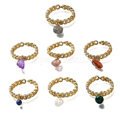 Латунные кольца-манжеты для женщин&nbsp;RJEW-Z085-04G