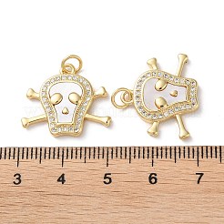 Латунные микро проложить кубического циркония подвески&nbsp;KK-B083-05G