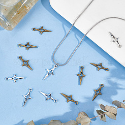 100шт. подвеска из двухцветного сплава&nbsp;FIND-GO0001-14