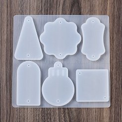 Брелок для ключей с геометрической биркой в силиконовой форме&nbsp;SIMO-S001-05G