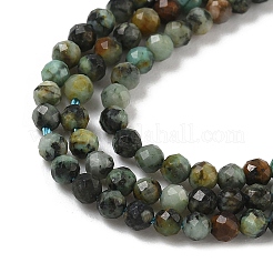 Естественных афро бирюзовый нитей бисера&nbsp;G-F509-29-3mm