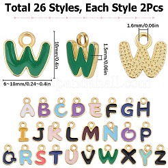 52шт 26 стиля подвески из сплава с эмалью&nbsp;ENAM-SC0005-28