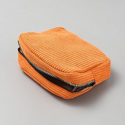 Косметички из вельветовой ткани на молнии&nbsp;AJEW-WH20017-50C